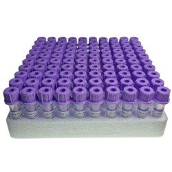 Probówka kapilarna, mikroporbówka z lejkiem EDTA K2 plast., CDR 0,5ml, 8x45mm, 100szt/op