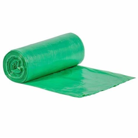 Worki na odpady zielone, grube LDPE, 120L 25szt/rol