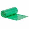 Worki na odpady zielone, grube LDPE, 60L 50szt/rol