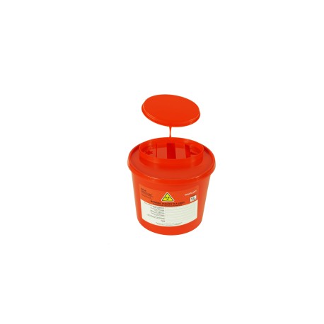 Pojemnik na odpady medyczne Neuplast 1L - Czerwony, 1szt.