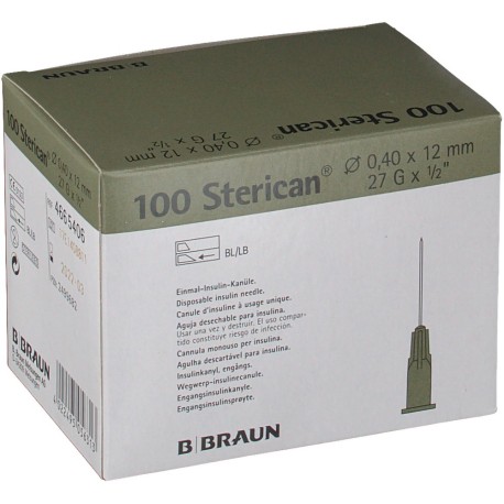 Igła B. Braun Sterican 27G (0,4x12mm), 100szt/op