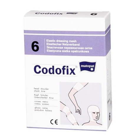 CODOFIX nr 6 elastyczna siatka opatrunkowa 6cmx1m, niejałowa, MA-152-RATG-014