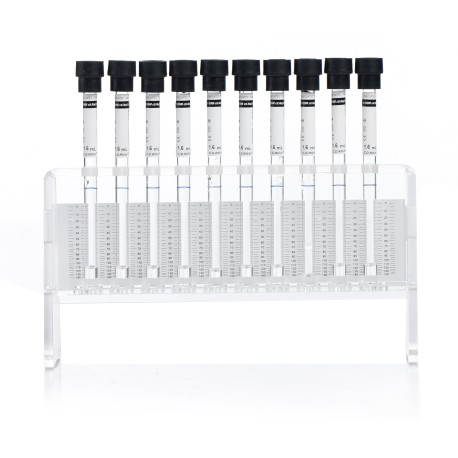 Statyw do odczytu OB metodą logarytmiczną CDR, pleksi, 10 miejsc