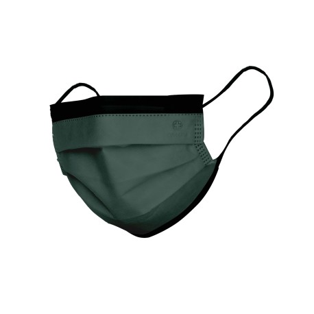 Maseczka medyczna Opharm, 3W, ciemna zielona, 50szt/op