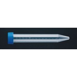Probówka PP 15ml, 17x120mm stożkowodenna, skalowana, z niebieską nakrętką 50szt/op