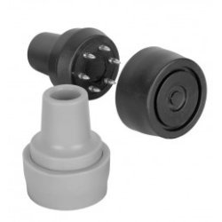 Nasadka antypoślizgowa do kul i lasek, szara, 1szt.