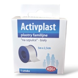 Plaster materiałowy familijny na szpulce Activplast 5mx2,5cm, 1szt