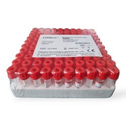 Probówka kapilarna z lejkiem, aktywator krzepnięcia plast., CDR 0,5ml, 8x45mm, 100szt/op