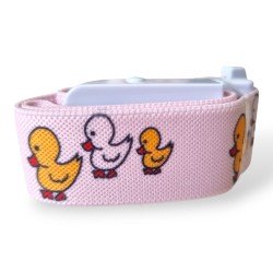 Staza automatyczna dla DZIECI, różowa w kaczątka, 1szt