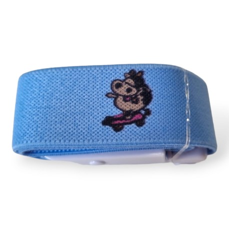 Staza automatyczna dla DZIECI, niebieska w krówki, 1szt