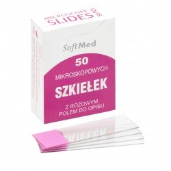 szkiełko z różowym polem do opisu