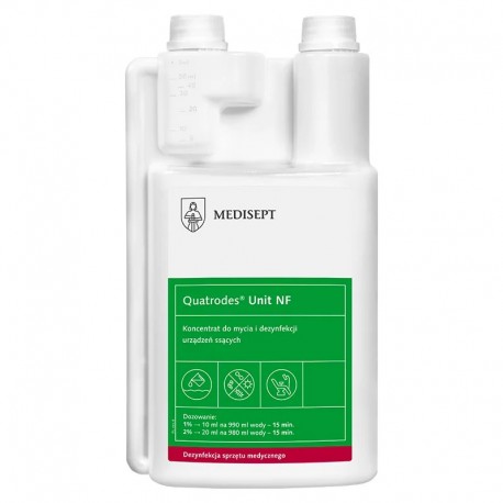 Quatrodes® Unit 1L, koncentrat do mycia i dezynfekcji urządzeń ssących