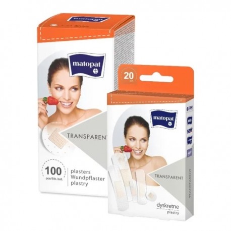 Plaster opatrunkowy Matopat Transparent 22mm, 100szt./op.
