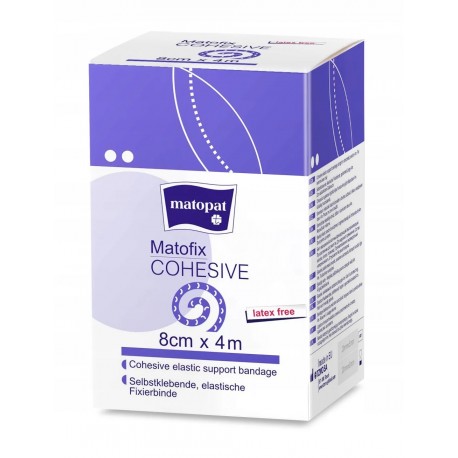 Opaska elastyczna tkana Matofix Cohesive 8cm x 4mtr, 1szt.