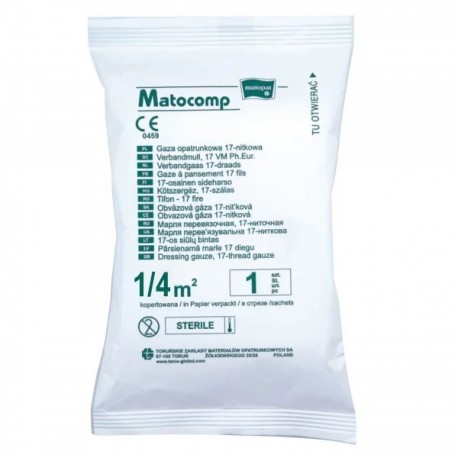 Gaza opatrunkowa, jałowa, 17nitkowa,
