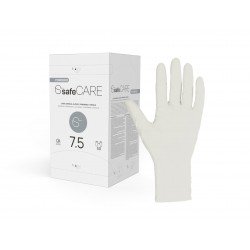 Rękawice chirurgiczne lateksowe SafeCare (rozm.7.5) - pudrowane, jałowe, 1 para