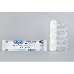 Bandaż, opaska dziana podtrzymująca Biomar (10cmx4m), 1szt.