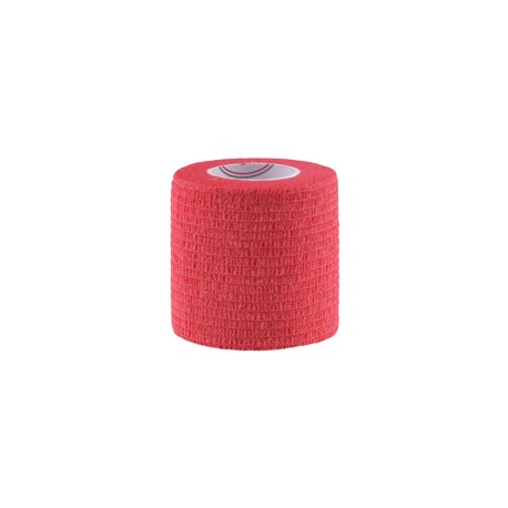 Bandaż Kohezyjny, uniwersalny Non-Woven Economic, Czerwony (5cmx4.5m), 1szt.