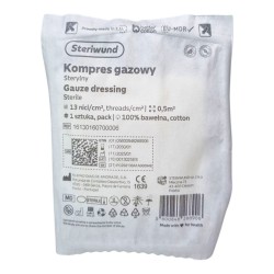 Kompres gazowy Steriwund (1/2m2) 13N, sterylny, gaza, 1szt.