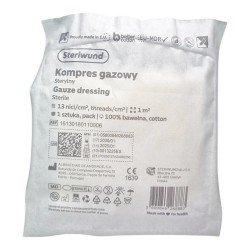 Kompres gazowy Steriwund (1m2) 13N, sterylny, gaza, 1szt.