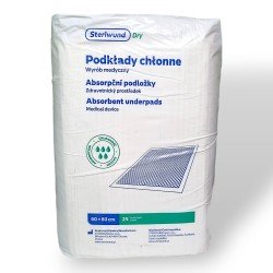 Podkład chłonny, nieprzemakalny Steriwund (60x60cm), 25szt./op.