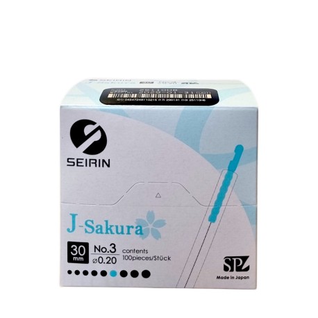 Igła do makijażu permanentnego Seirin Typ J No.3 (0,20)x30, 100szt./op.