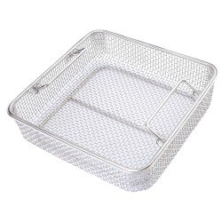 Kosz metalowy perforowany do sterylizacji, 180x250x50mm, Polonus, 1szt.