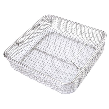 Kosz metalowy perforowany do sterylizacji, 180x250x50mm, Polonus, 1szt.