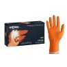 Rękawice nitrylowe PF GRIPZZLY Pomarańczowe (Rozm. M), wzmocnione z diamentową teksturą, 50szt./op.