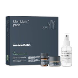 Mesoestetic Blemiderm Pack, profesjonalna kuracja przeciwtrądzikowa, 1op.