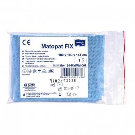 Chusta podtrzymująca trójkątna (temblak) z włókniny Matopat FIX, niejałowa, 1szt.