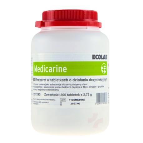 MEDICARINE - tabletki do dezynfekcji powierzchni, 300szt./op.