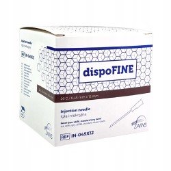 Igła iniekcyjna DispoFine 26G (0,45x12mm), 100szt./op.