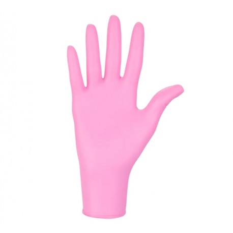 Rękawice nitrylowe Nitrylex® Pink PF (Rozm. S), 100szt./op.