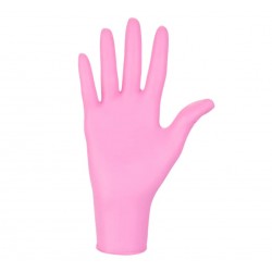 Rękawice nitrylowe Nitrylex® Pink PF (Rozm. M), 100szt./op.