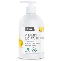 Mydło w płynie z pompką Eva Natura z witaminą E i D-panthenolem, 500ml