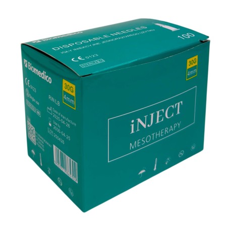 Igła iniekcyjna iNJECT BIOMEDICO 30G (0.30)x4mm, 100szt./op.