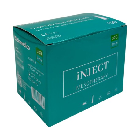 Igła do mezoterapii iNJECT BIOMEDICO 32G (0.23)x4mm, 100szt./op.