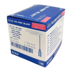 Igła tępa do pobierania leków, j.u. KD-FINE BLUNT 18G 1,2x40mm, 100szt/op