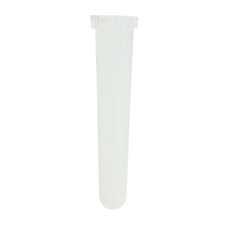 Probówka PP 11ml 16x96mm okrągłodenna z kołnierzem, z podziałką z korkiem 100szt/op