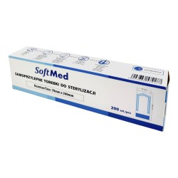 Torebki foliowo-papierowe Softmed (70x260mm) do sterylizacji, 200szt./op.