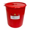 Pojemnik na odpady medyczne Neuplast 10L - Czerwony, 1szt.
