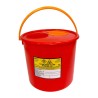Pojemnik na odpady medyczne Medplast 5L - Czerwony, 1szt.