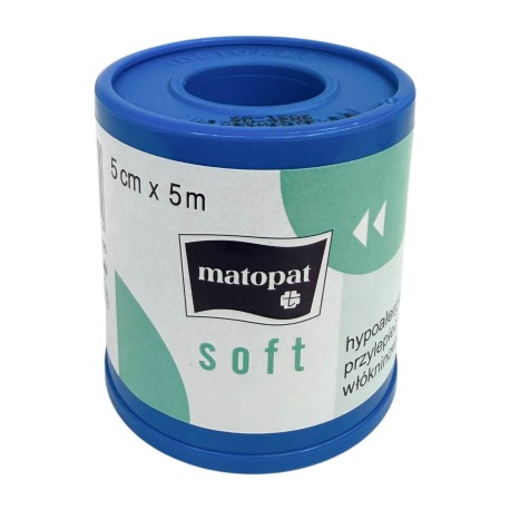 Przylepiec, plaster włókninowy z nakładką SOFT 5cm x 5m, 1szt.
