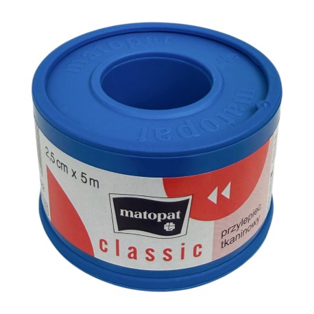 Przylepiec, plaster materiałowy z nakładką CLASSIC (2,5cmx5m), 1 szt.
