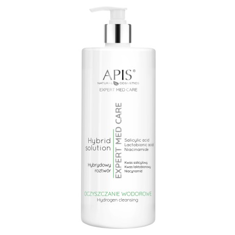 Apis EXPERT MED CARE, Hybrydowy roztwór z kwasem salicylowym, laktobionowym i niacynamidem 1L, 1szt.