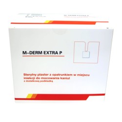 Plaster do mocowania wenflonów, kaniul z opatrunkiem M-DERM EXTRA P (8x6cm), 50szt./op.