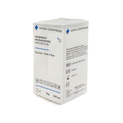 Kompres włókninowy Intra Compress (5x5cm) 4W - 40G, niejałowy, 100szt./op.