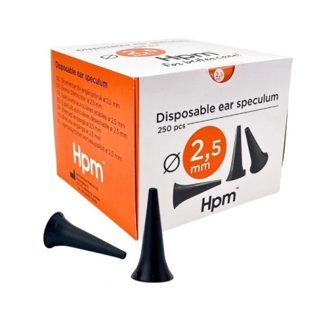 Wzierniki uszne do otoskopu HPM (rozm. 2,5mm), 250szt./op.