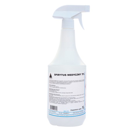 Spirytus medyczny 70% ze spryskiwaczem Alpinus, 1L